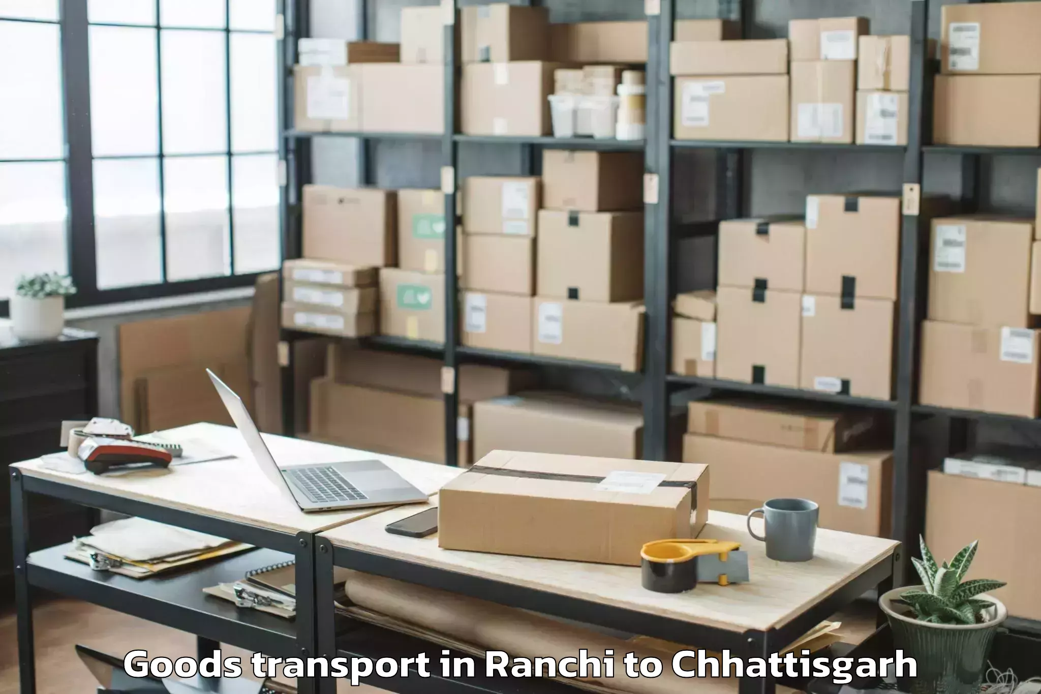 Book Ranchi to Bastar Goods Transport Online